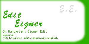 edit eigner business card